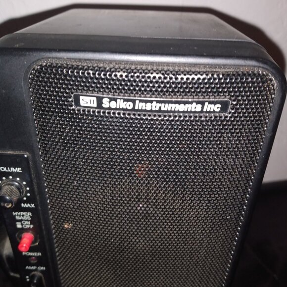 Vintage Seiko Instruments Portable Mini Speakers - Picture 7 of 9